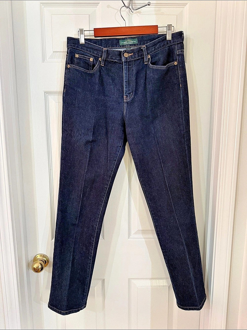 Vintage Ralph Lauren Jeans Co Y2K Dark Wash Jeans Size 10 Green Tag